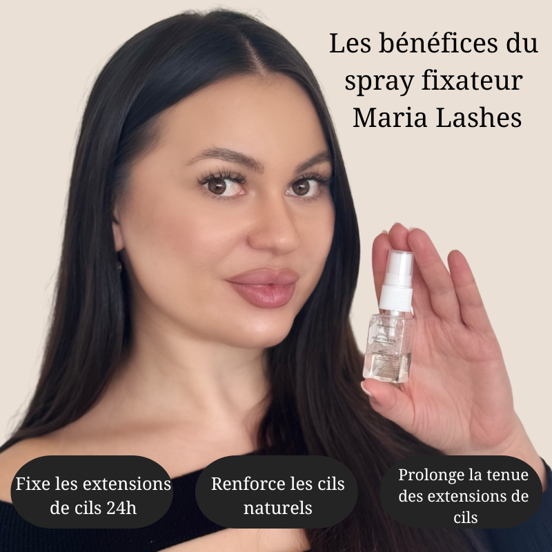Spray fixateur pour extensions de cils